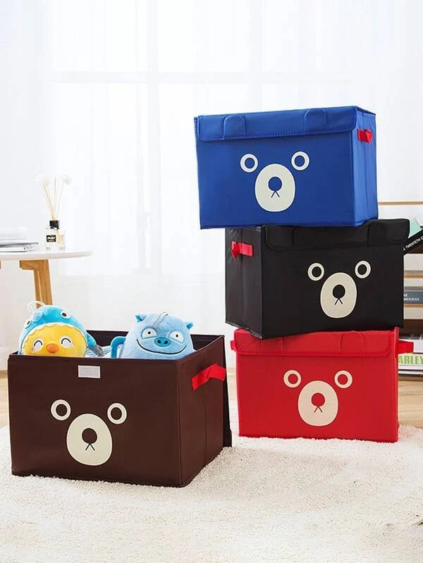 1 Pc Panda Design Folding Storage Bins Quilt Basket Kid Toy