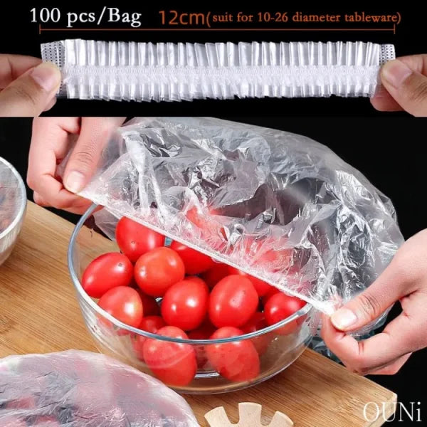 100pc Disposable Cling Film Cover Household Refrigerator