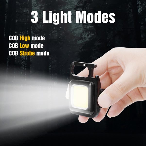 Multifunction 500 Lumens Mini Pocket Cob Led Portable Keychain
