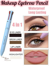 Multi-effect 4 In 1 Eyeliner Eyebrow Pencil Contour Pen