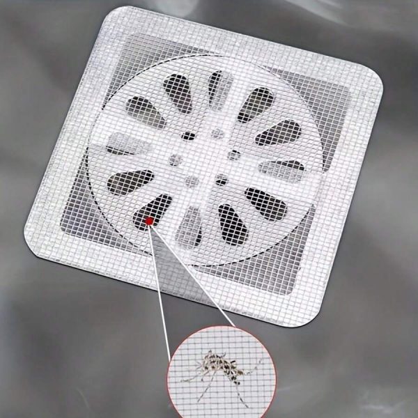 (pack Of 10) Multifunctional Net Sticker Drainer Net For Bathroom