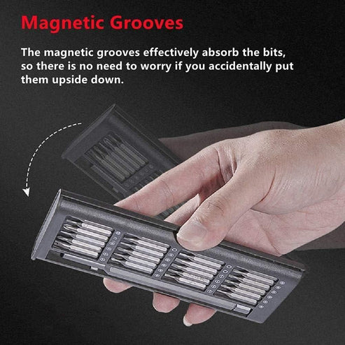 Tiny Magnetic Tools Kit - 24 In 1 Screw Driver