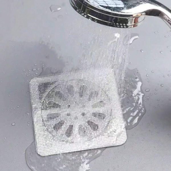 (pack Of 10) Multifunctional Net Sticker Drainer Net For Bathroom