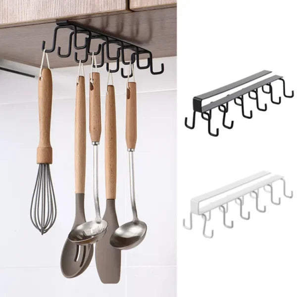 12 Hooks Mug Cups Wine Glasses Storage Hooks