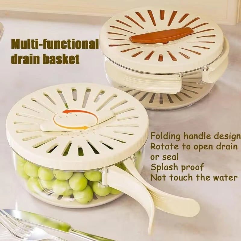 Multi-Functional Vegetable & Fruit Cleaning Basket (Imported)