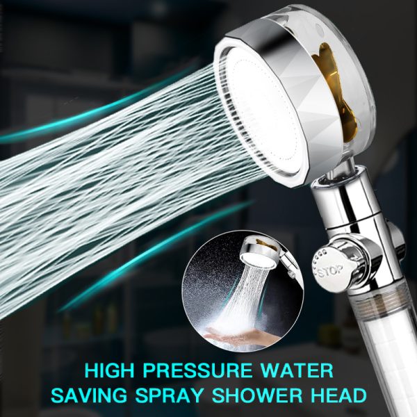 Pressurized Shower Head Turbine Shower Accessories
