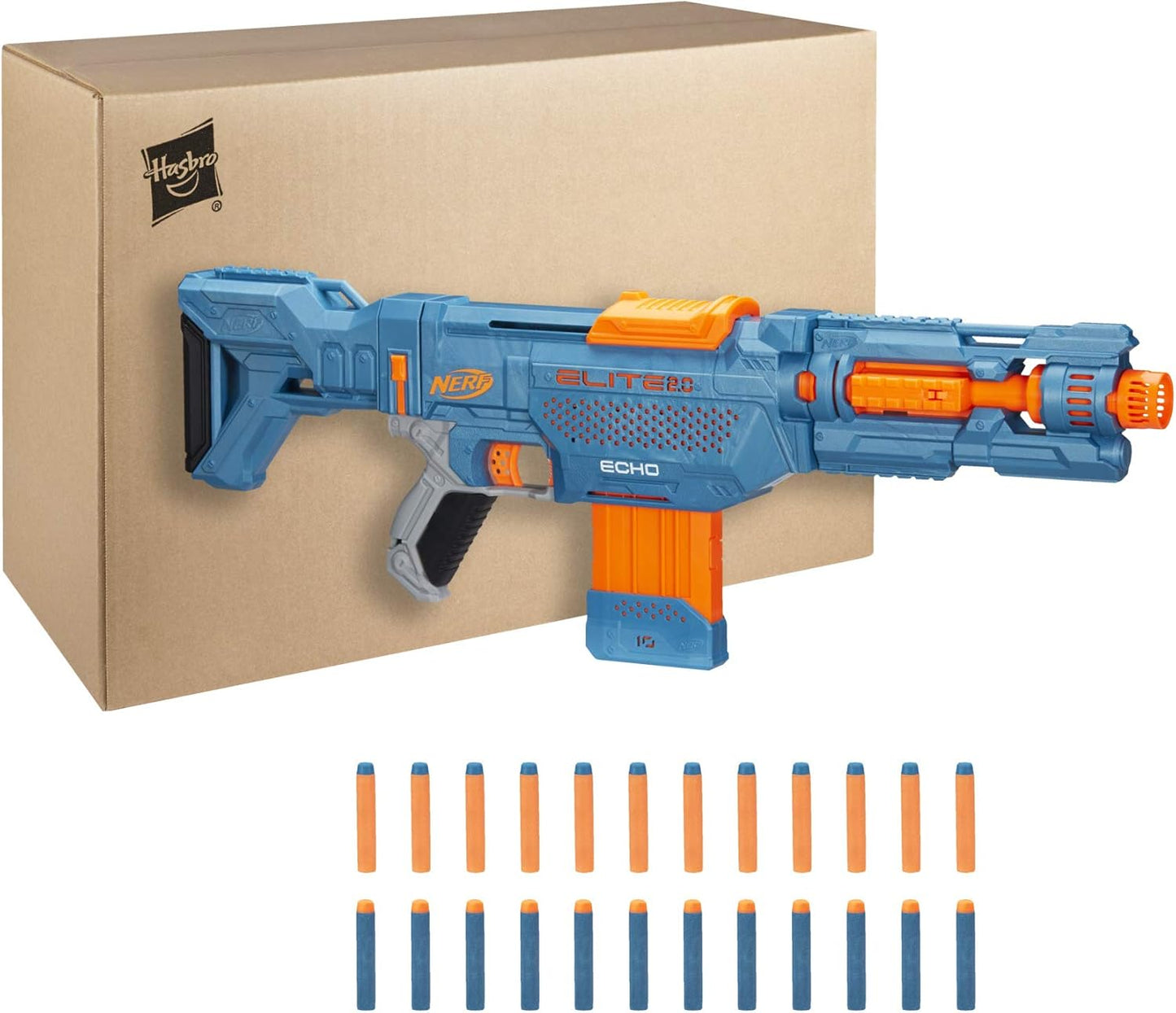 Nerf Elite 2.0 Echo Rifle Blaster with Scope (20 Darts)
