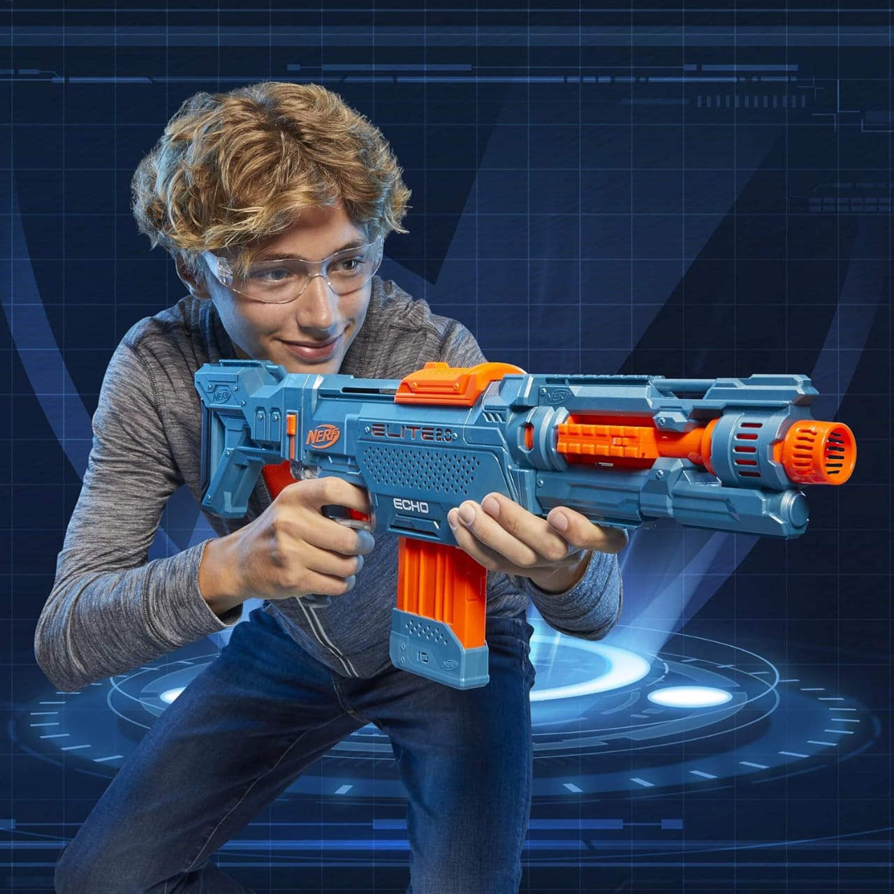 Nerf Elite 2.0 Echo Rifle Blaster with Scope (20 Darts)