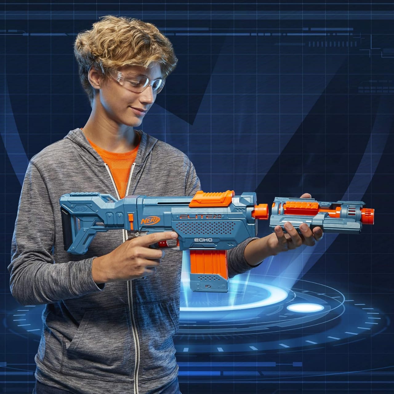 Nerf Elite 2.0 Echo Rifle Blaster with Scope (20 Darts)