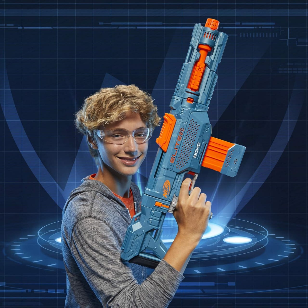 Nerf Elite 2.0 Echo Rifle Blaster with Scope (20 Darts)