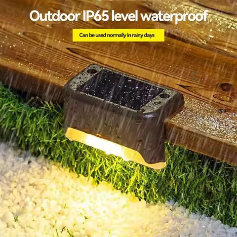 Solar Deck Lights (Pack of 3 ) – Waterproof Outdoor LED