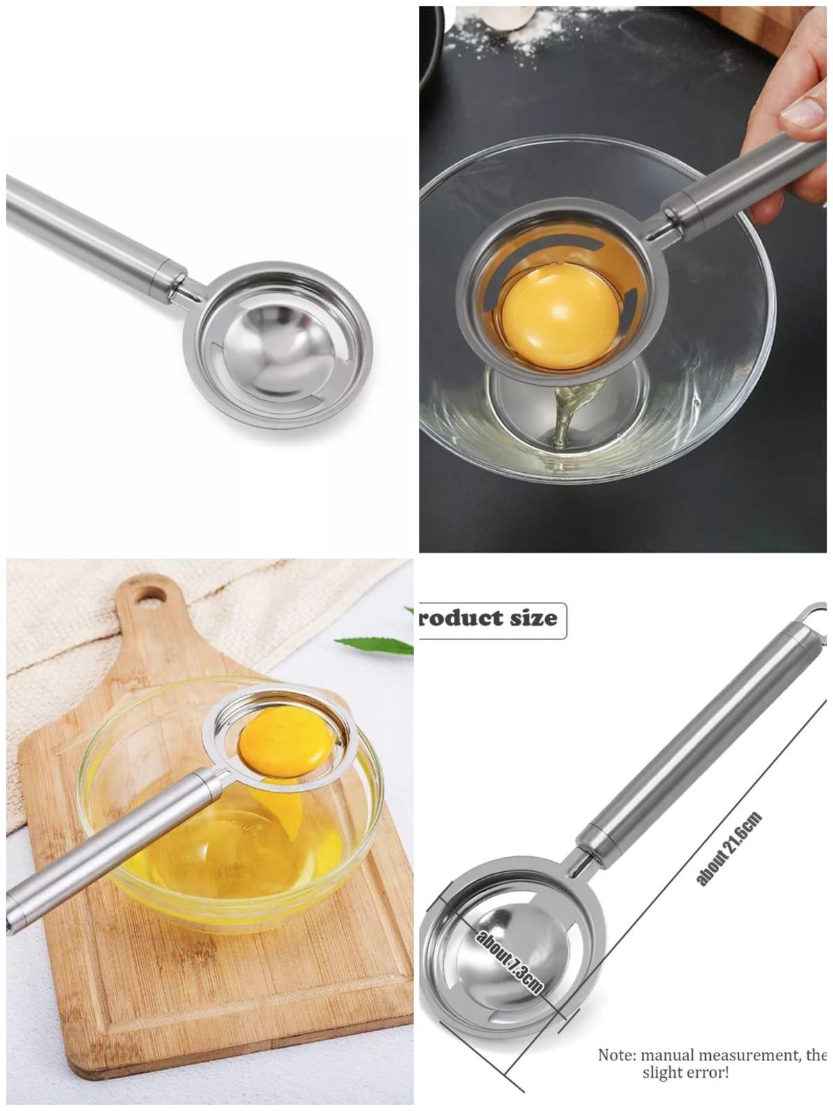Egg Yolk Separator Stainless Steel