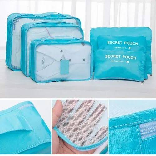 6pcs/set Travel Storage Bag Portable Luggage Organizer