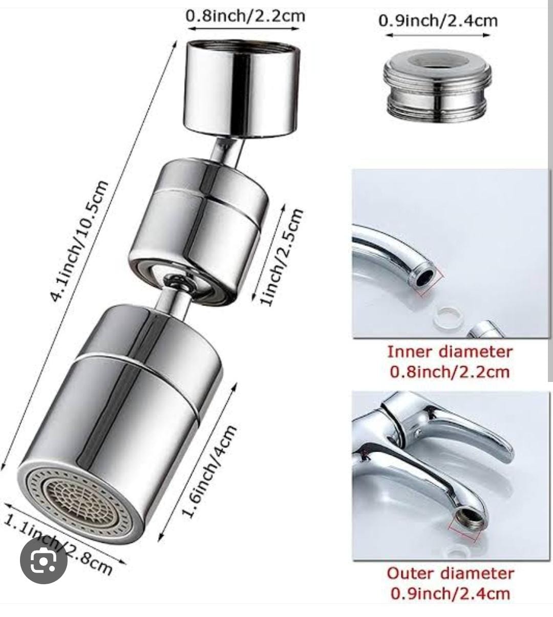 1080°rotatable Faucet Aerator Bathroom Washbasin Tap