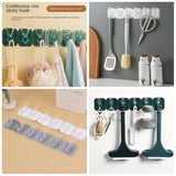 Six Rows Of Sticky Hook Storage
