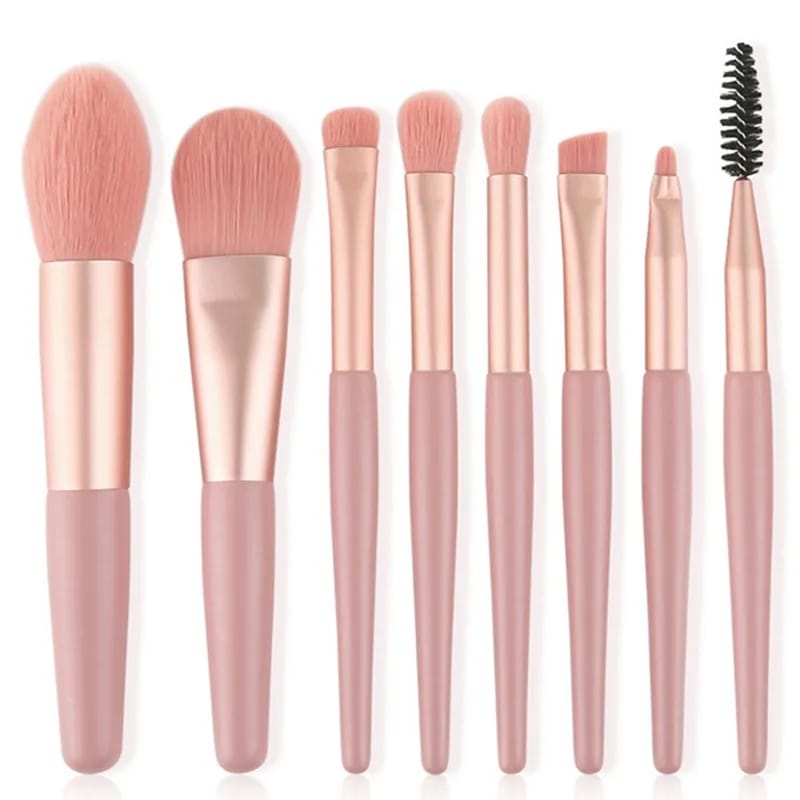 8pcs Travel Makeup Brush Kit