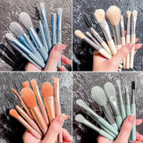 8pcs Travel Makeup Brush Kit