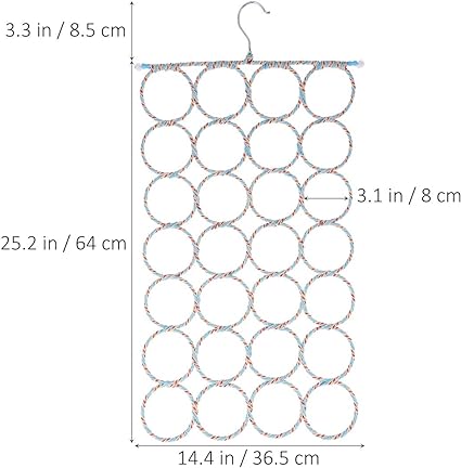 28 Holes Scarf Hanger / Tie Hanger