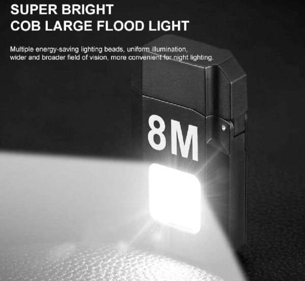 COB LED Flashlight with Dual Arc Lighter