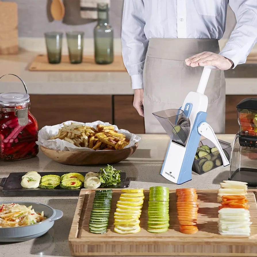5-in-1 Mandoline Vegetable Slicer & Food Chopper
