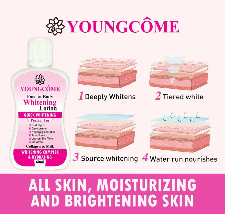 Youngcome 60ml Face Body Whitening Lotion