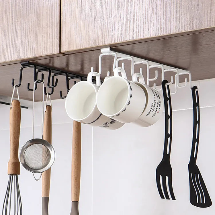 12 Hooks Mug Cups Wine Glasses Storage Hooks