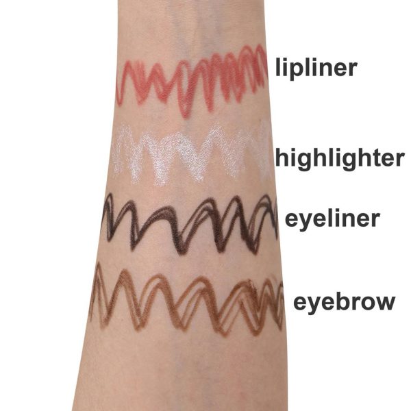 Multi-effect 4 In 1 Eyeliner Eyebrow Pencil Contour Pen