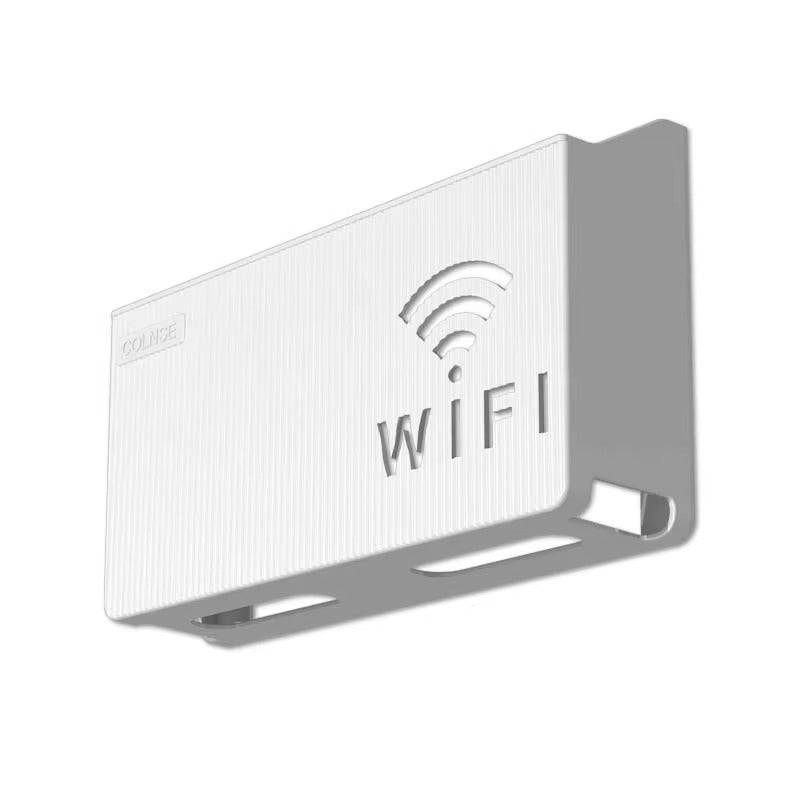 Wall-Mount WiFi Router & Cable Organizer Box – ABS Plastic (Random Colors)