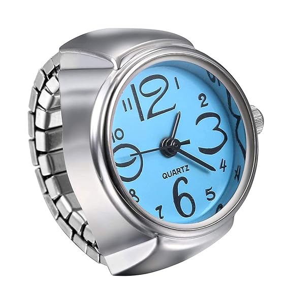 Ring Watch - Nickel Coated | Adjustable Size