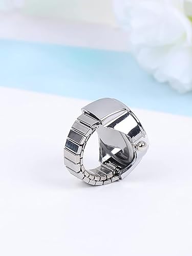 Ring Watch - Nickel Coated | Adjustable Size