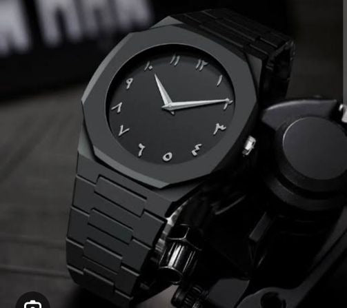 Full Black Aura Quartz Analog Watch – Men & Boys