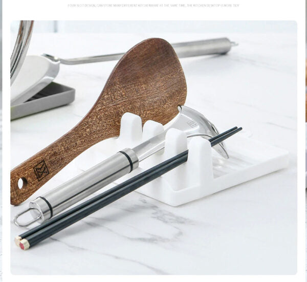 Spoon Rest (plastic) – Kitchen Utensil Rest (random Color)