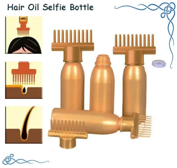 Hair Oil Applicator Bottle, Root Oiling Comb Bottle For Hair Coloring