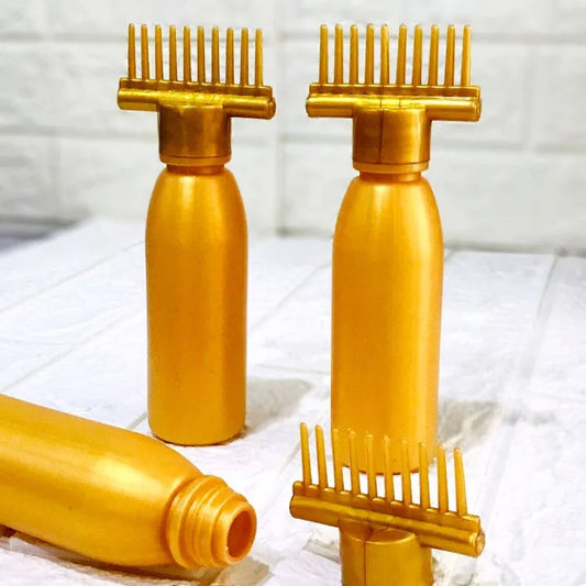 Hair Oil Applicator Bottle, Root Oiling Comb Bottle For Hair Coloring