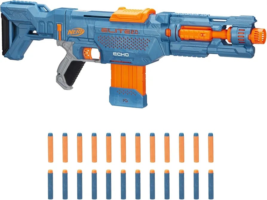 Nerf Elite 2.0 Echo Rifle Blaster with Scope (20 Darts)