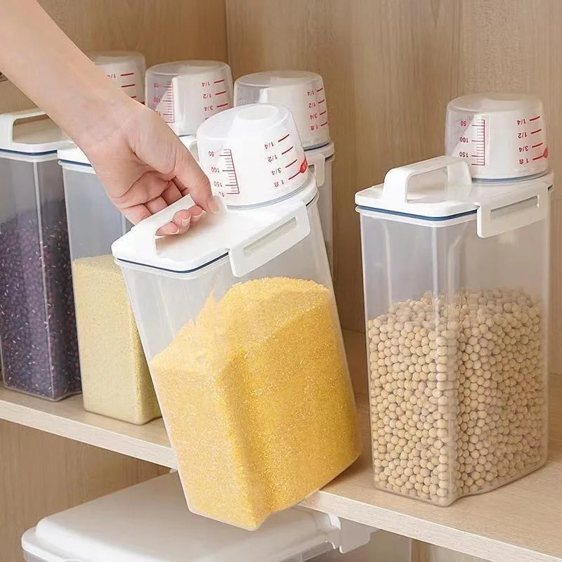 Storage Containers, With Measuring Cup