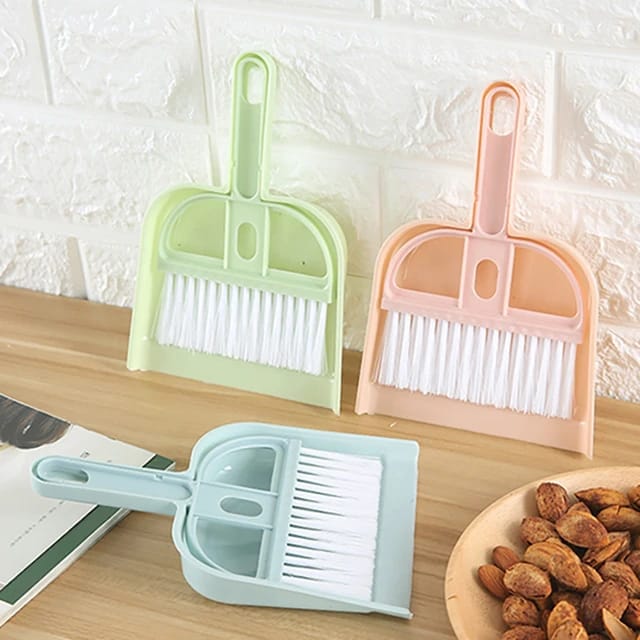 Mini Desktop Sweep Cleaning Brush Small Broom Dustpan