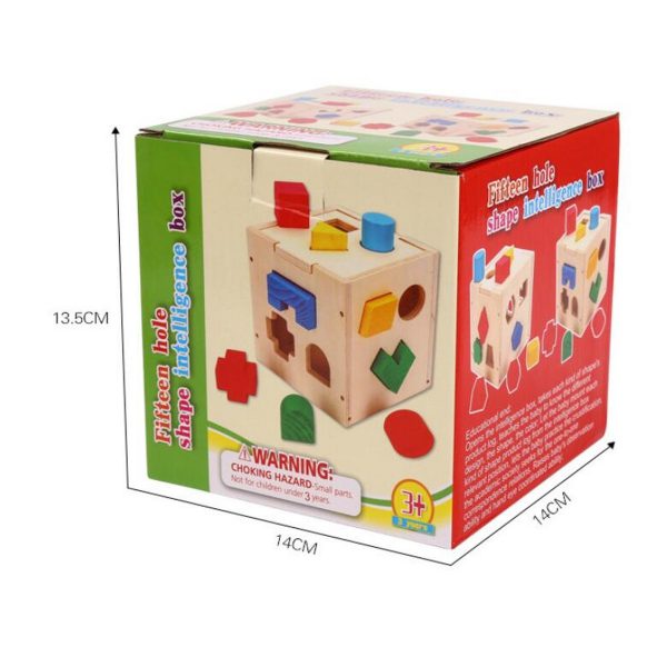 Wooden Hole Shape Intelligence Box Big