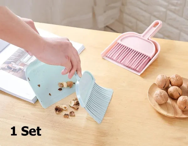 Mini Desktop Sweep Cleaning Brush Small Broom Dustpan