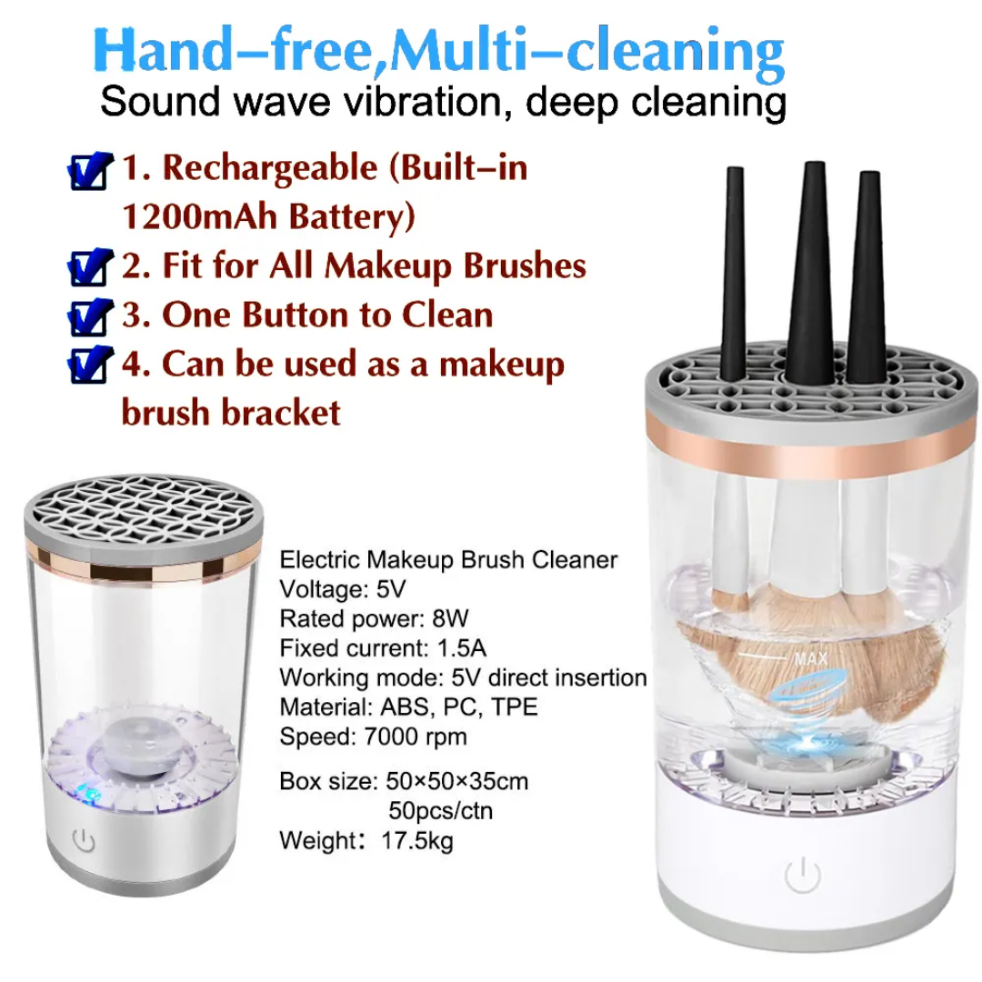 3 In 1 Electric Makeup Brush Cleaner