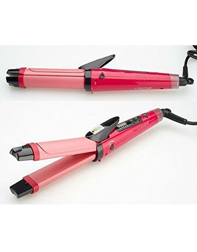 Nova 2-in-1 Hair Straightener & Curler – Model NH-2009, Quick Heat-Up Ceramic Plates for Smooth Straightening & Effortless Curls