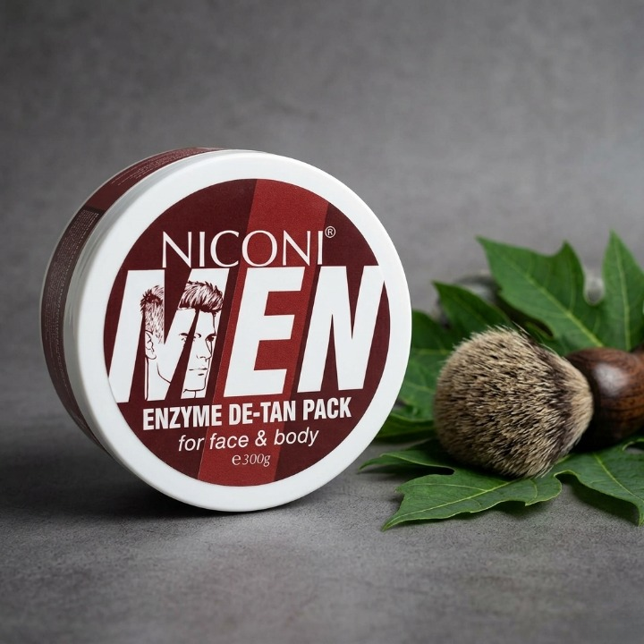 Niconi Men Enzyme De-Tan Pack For Face & Body (Imported )
