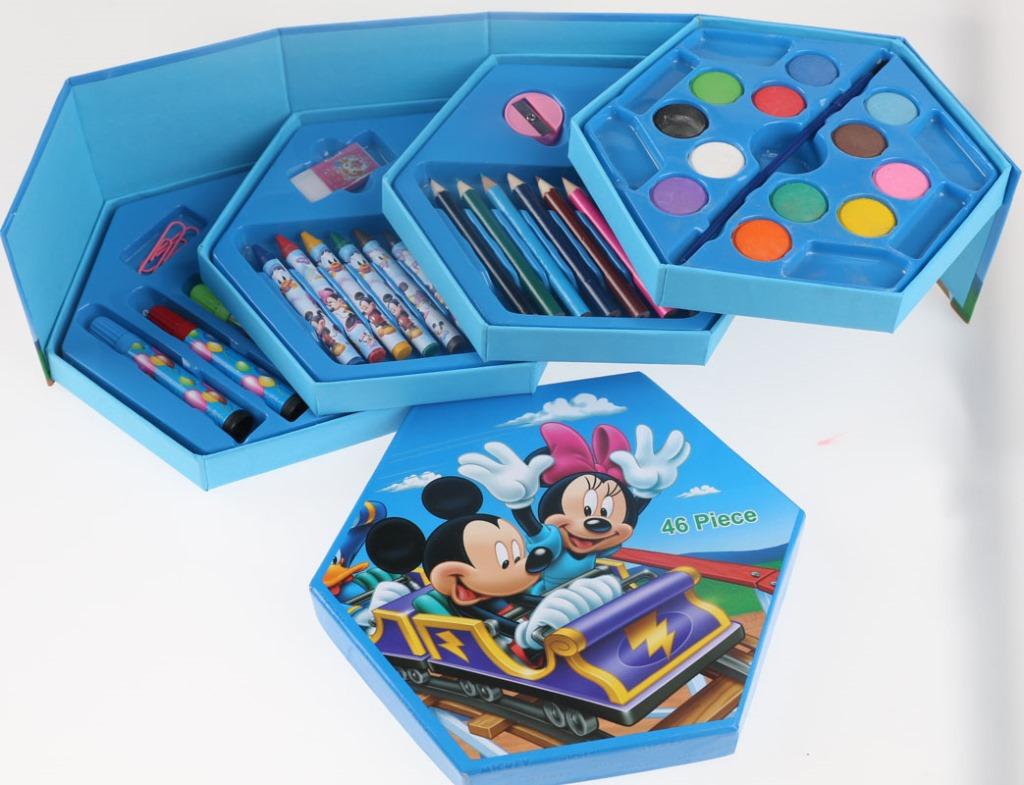 46 Pcs Painting Colour Kit For Kids, Fun Disney/