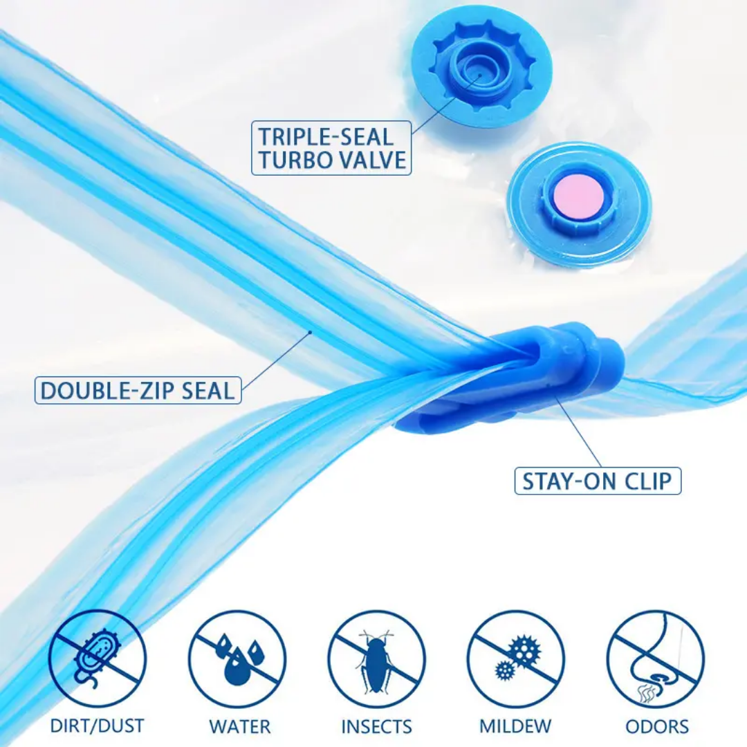 Vacuum Storage Bags with Hand Pump ( Imported )
