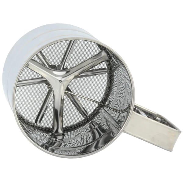 Stainless Steel Flour Sifter – Double Layer Fine Mesh (Imported)