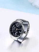 Ring Watch - Nickel Coated | Adjustable Size