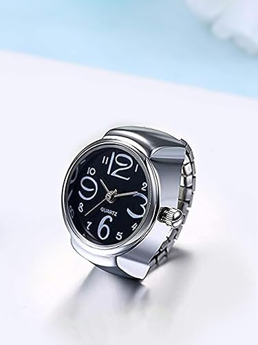 Ring Watch - Nickel Coated | Adjustable Size