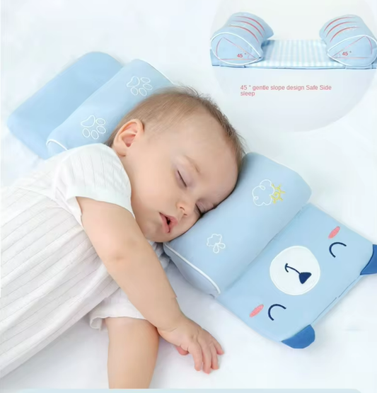 Soft Head Shaping Newborn Pillow for Flat Head Prevention, Breathable & Portable Infant Cushion -