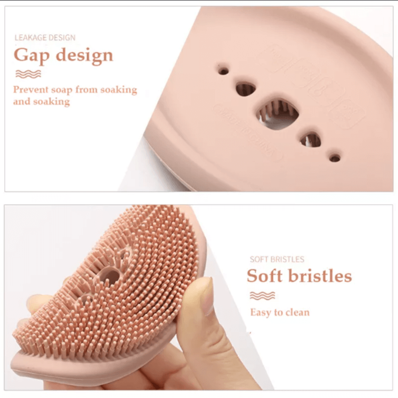 2 in 1 Silicone Soap Holder Double Sided Flexible