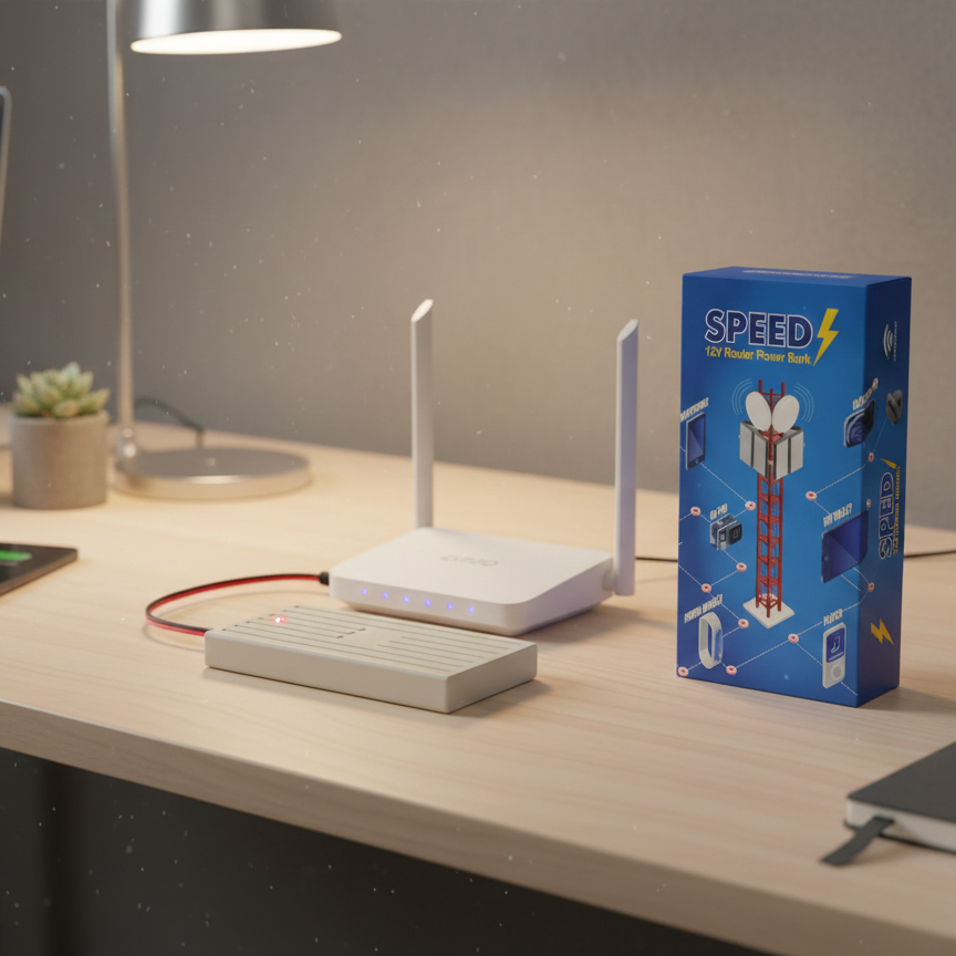 Mini UPS Router Power Bank 12V (Imported)
